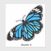 Sticker Papillon bleu (Feuille)