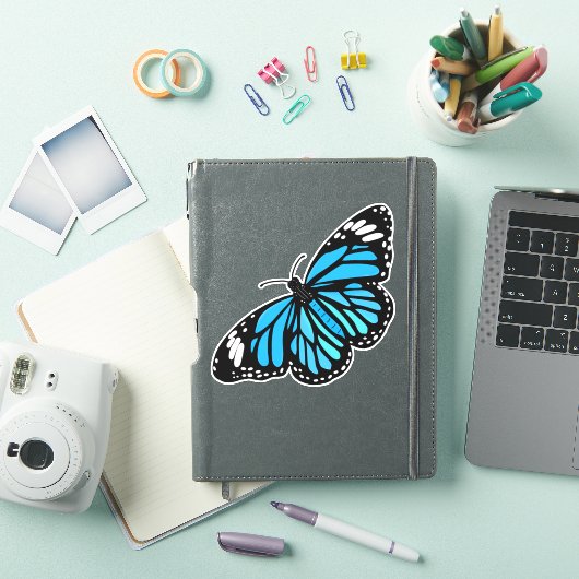 Sticker Papillon bleu (Couverture iPad)