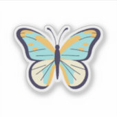 Sticker Papillon Bleu (Devant)