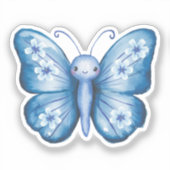 Sticker Papillon bleu (Recto)