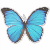 Sticker Papillon bleu 1 (Devant)