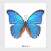 Sticker Papillon bleu 2 (Feuille)