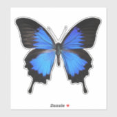 Sticker Papillon bleu 3 (Feuille)