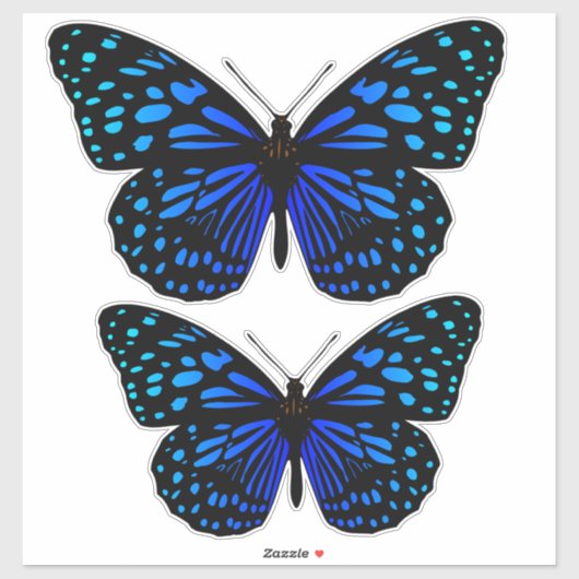 Sticker Papillon bleu Thunder_Cove (Feuille)