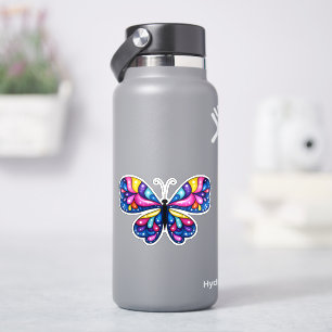 Sticker Papillon coloré vibrant