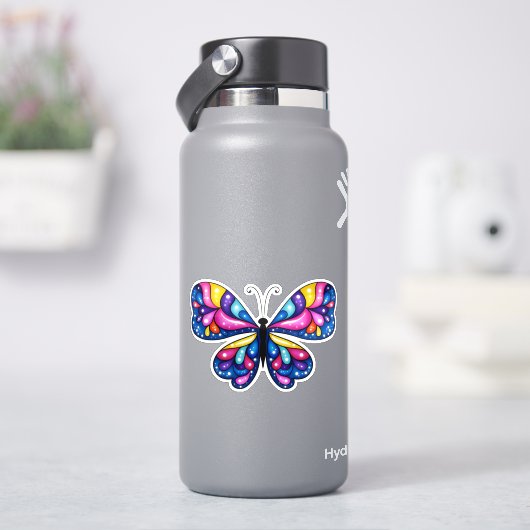Sticker Papillon coloré vibrant (HydroFlask)