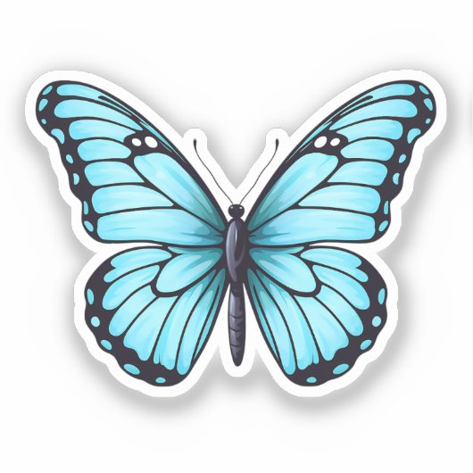 Sticker Papillon de caricature (Recto)