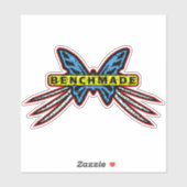 Sticker Papillon de couteau de fabrication artisanale Bact (Feuille)