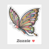 Sticker Papillon de dessin (Feuille)