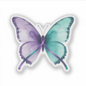 Sticker Papillon de l'Espoir – Prévention du suicide (Devant)
