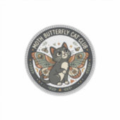 Sticker Papillon de nuit Chat POD Art Vectoriel - Papillon (Devant)