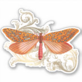 Sticker Papillon de récolte orange (Devant)