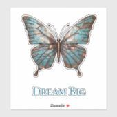 Sticker Papillon de rêve bleu (Feuille)