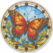 Sticker Papillon de vitrail (Devant)