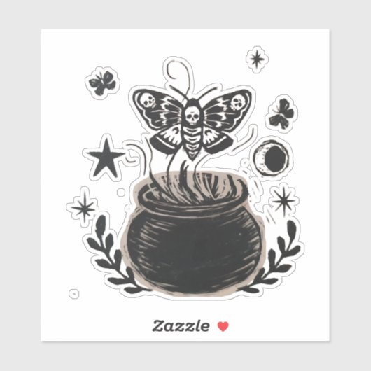 Sticker Papillon d'Halloween (Feuille)