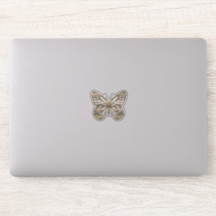 Sticker Papillon d'or