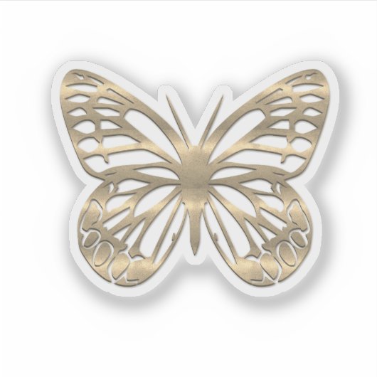 Sticker Papillon d'or (Devant)