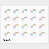 Sticker papillon et arc-en-ciel (Feuille)