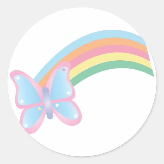 Sticker papillon et arc-en-ciel (Devant)