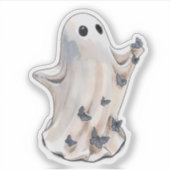 Sticker Papillon fantôme Halloween (Devant)