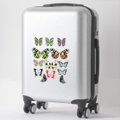 Sticker Papillon fée ailes Art scrapbooking (Sur valise)