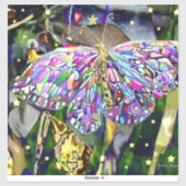 Sticker Papillon Feuille d'or (Feuille)