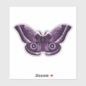 Sticker Papillon gothique pourpre (Feuille)