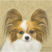 Sticker Papillon (Hound Tri) Peinture - Art Chien original (Devant)