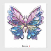 Sticker Papillon métallique Pastel (Feuille)