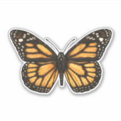Sticker Papillon monarque (Devant)