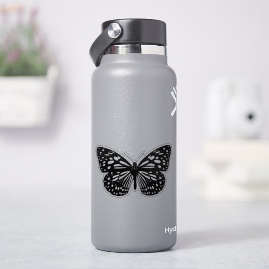 Sticker Papillon noir (HydroFlask)
