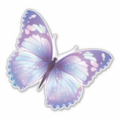Sticker Papillon pastel violet (Devant)