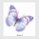 Sticker Papillon pastel violet (Feuille)