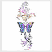 Sticker Papillon point-virgule (Feuille)