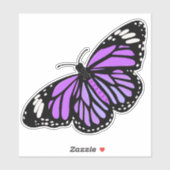 Sticker Papillon pourpre (Feuille)