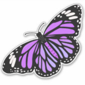 Sticker Papillon pourpre (Devant)