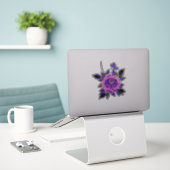 Sticker Papillon Rose de tatouage rose violet (Ordinateur portable sur le bureau)