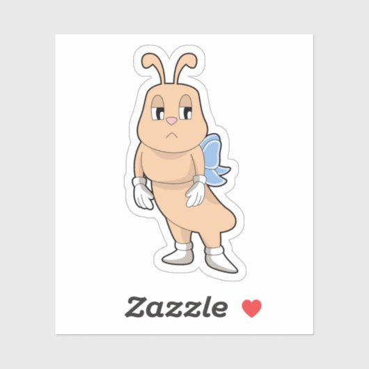 Sticker Papillon sans ailes (Feuille)