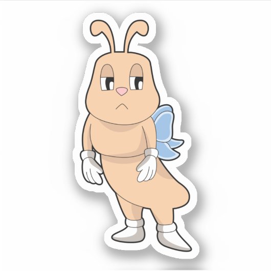 Sticker Papillon sans ailes (Devant)