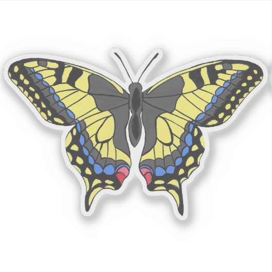 Sticker Papillon Swallowtail (Devant)