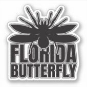 Sticker Papillon Tarantula du monstre de Floride (Devant)