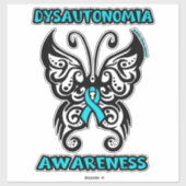 Sticker Papillon/Tribal...Dysautonomia (Feuille)