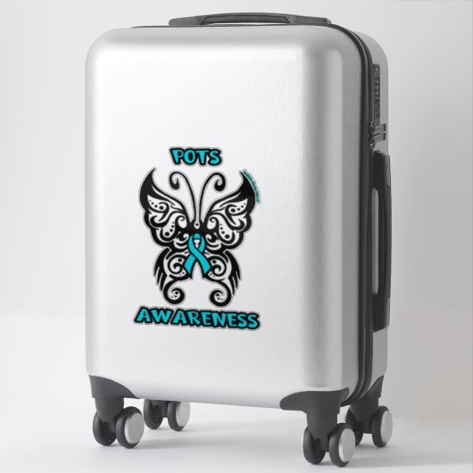 Sticker Papillon/Tribal...POTS (Sur valise)