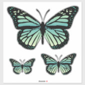 Sticker Papillon Turquoise turquoise (Feuille)