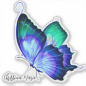 Sticker Papillon Vibrant personnalisé (Devant)