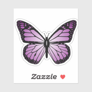 Sticker Papillon Violet