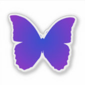 Sticker Papillon Violet et Bleu (Devant)