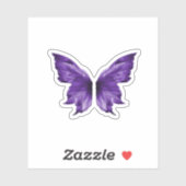Sticker Papillon Violet Éthéré Die-Cut Esthétique (Feuille)