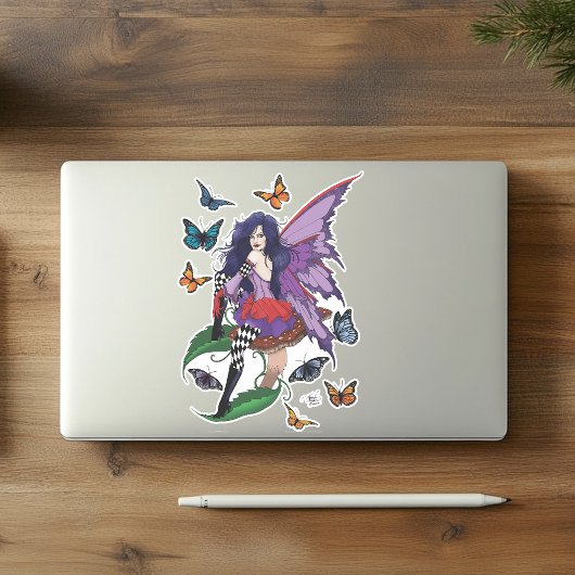 Sticker Papillons aux champignons poilus