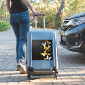 Sticker Papillons blancs et dorés (Valise Insitu)